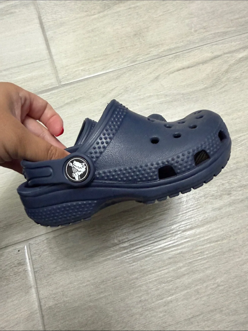 CROCS Kids Navy Classic Clog Water Shoe
